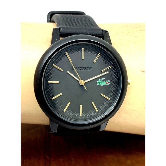 Lacoste Women\'s Watch 2001212 Quartz Black Dial Textured Rubber Band 36mm main image 13
